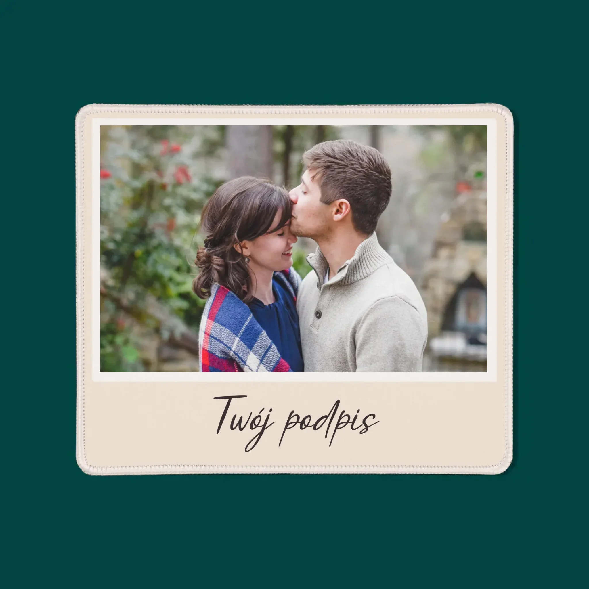 Zdjęcie i Podpis: Twoje Zdjęcie i Podpis - Podkładka Pod Myszkę - Image 3