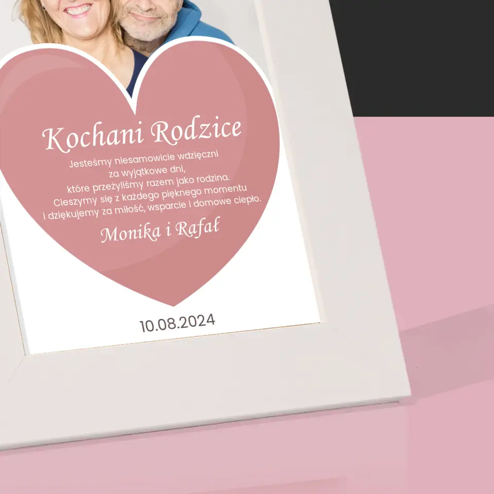 Zdjęcie i Podpis: Ukochani Rodzice - Ramka Na Zdjęcie - Image 4