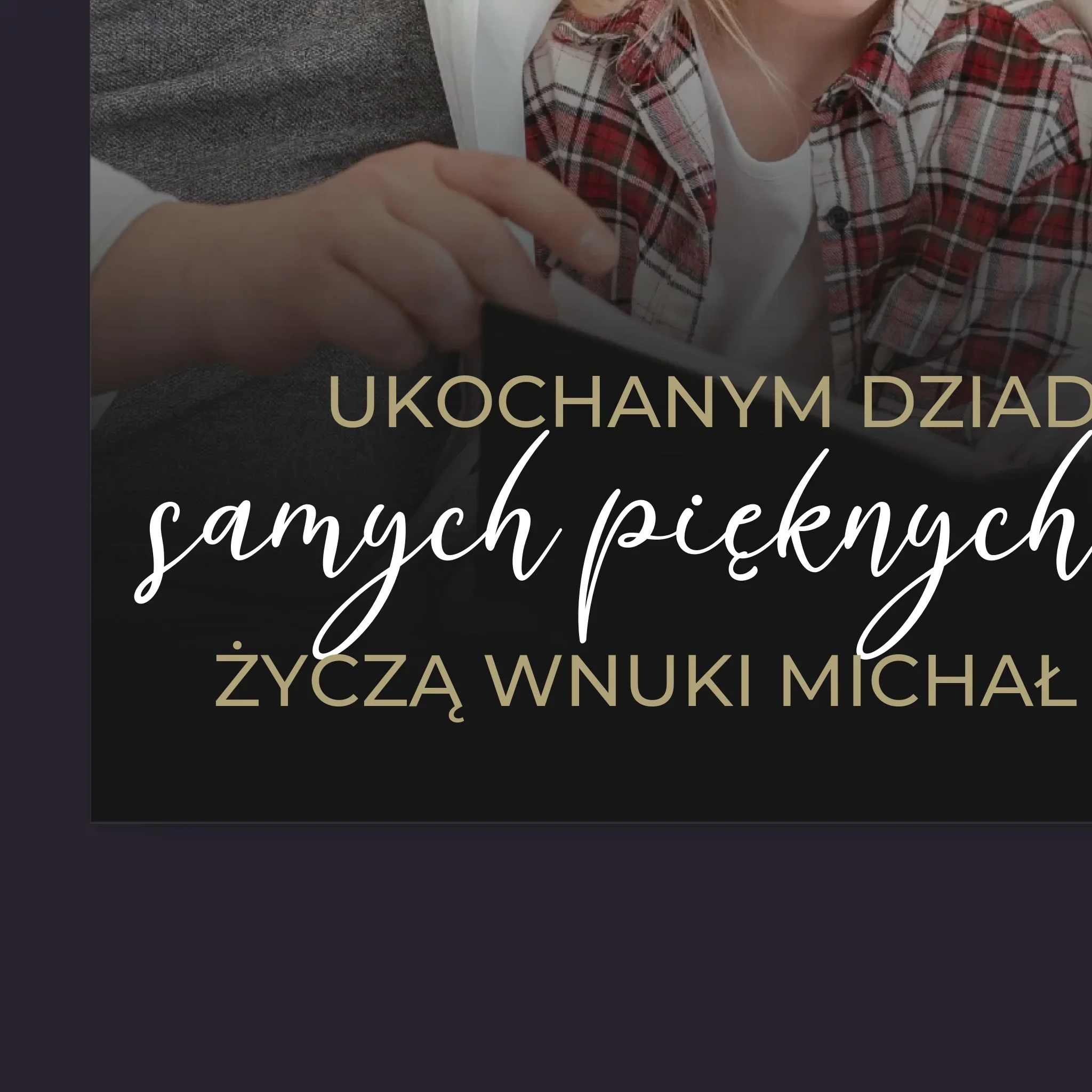 Zdjęcie i Podpis: Ukochanym Dziadkom - Personalizowany Kalendarz Ścienny - Image 2
