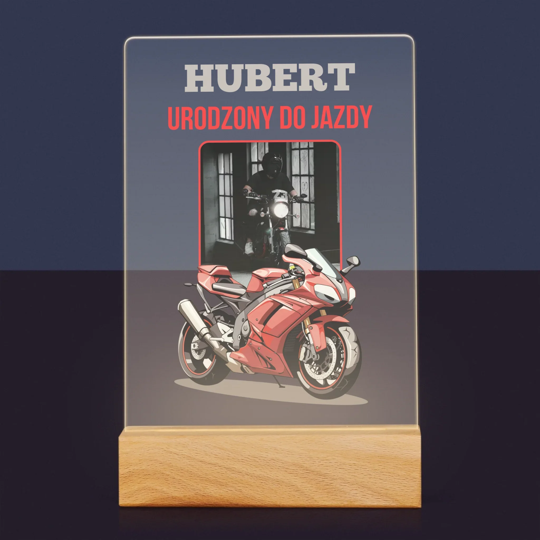 Zdjęcie I Podpis: Urodzony Do Jazdy - Wydruk Na Szkle Akrylowym - Image 7