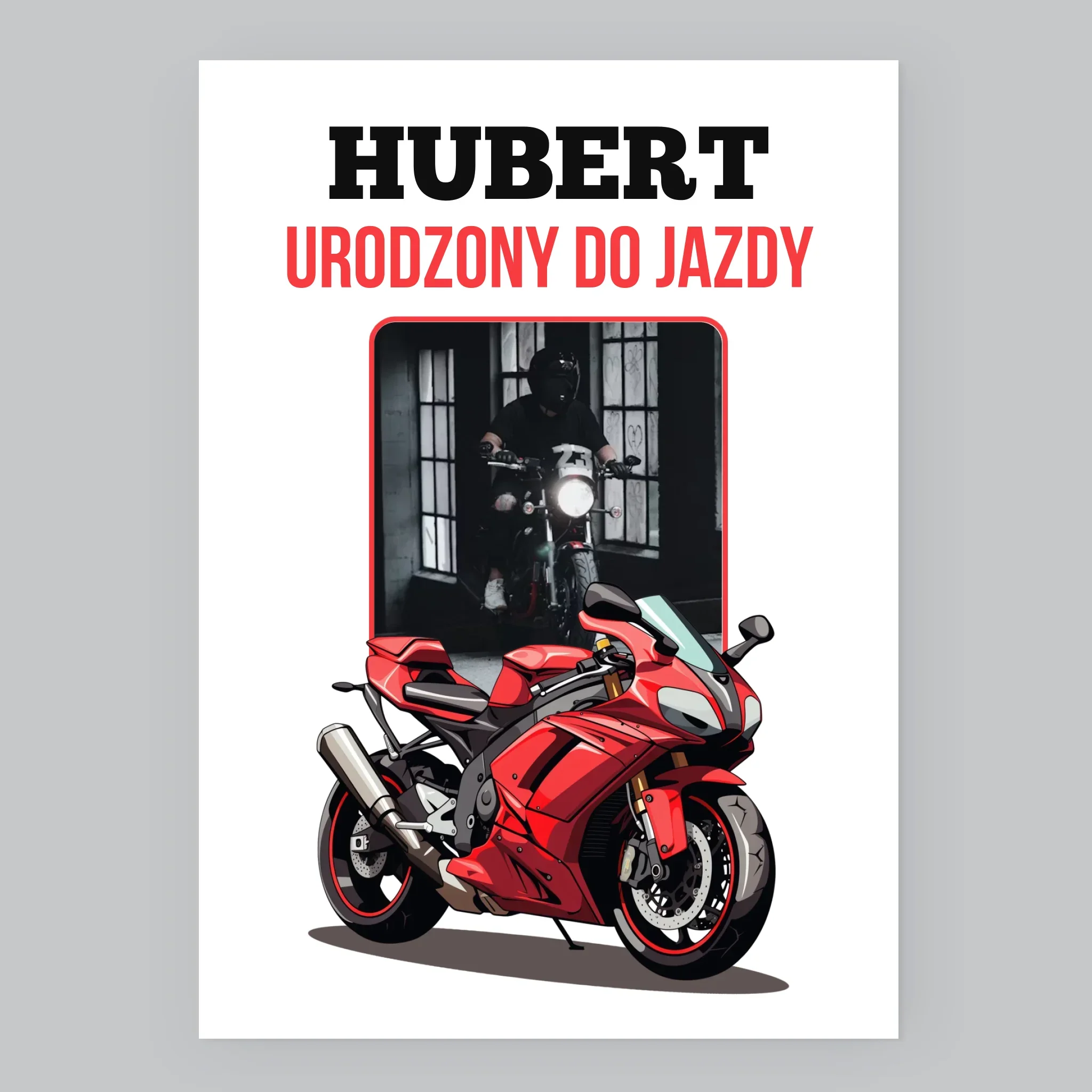 Zdjęcie I Podpis: Urodzony Do Jazdy - Wydruk Obramowany - Image 8