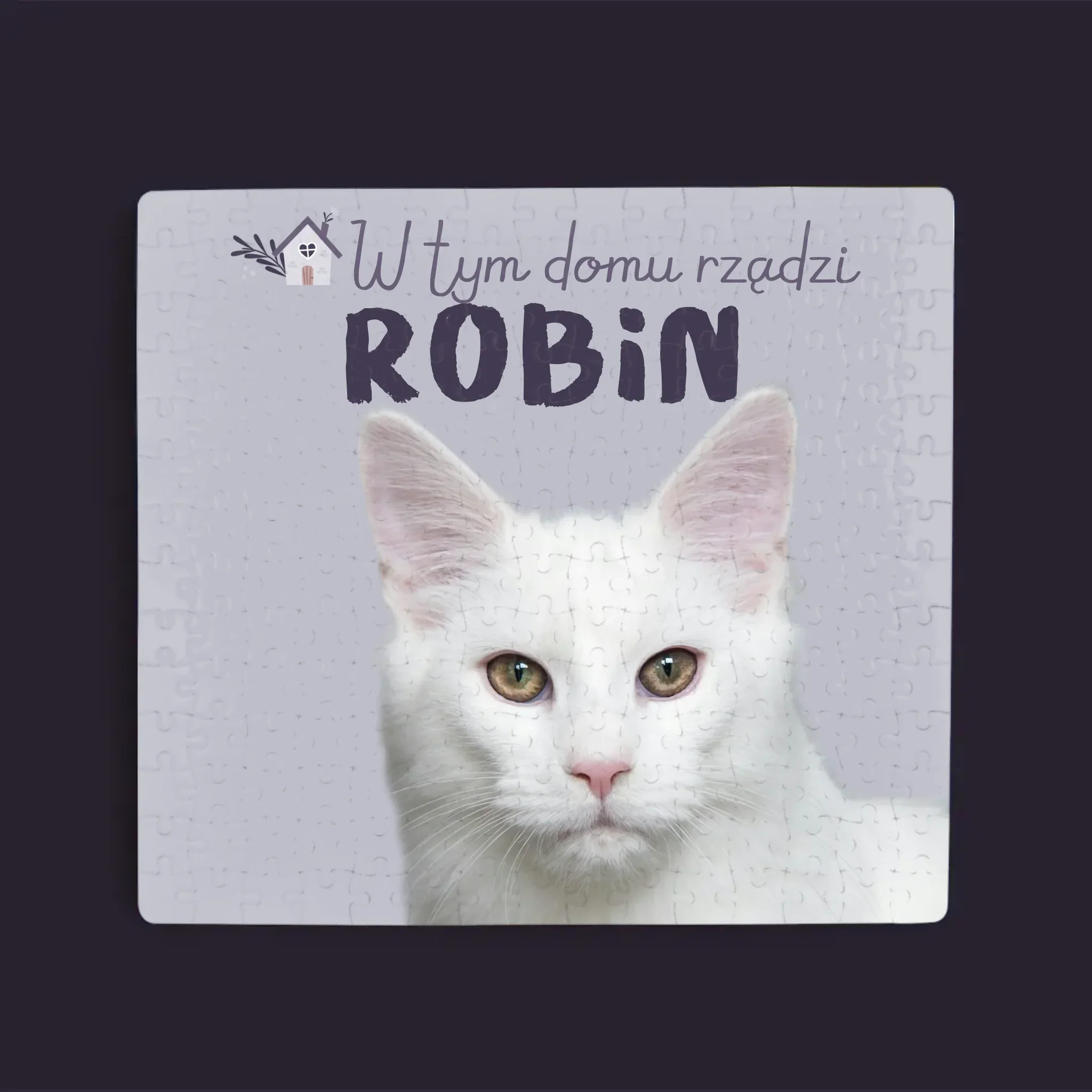 Zdjęcie i Podpis: w Tym Domu Rządzi Zwierzak - Personalizowane Puzzle - Image 3