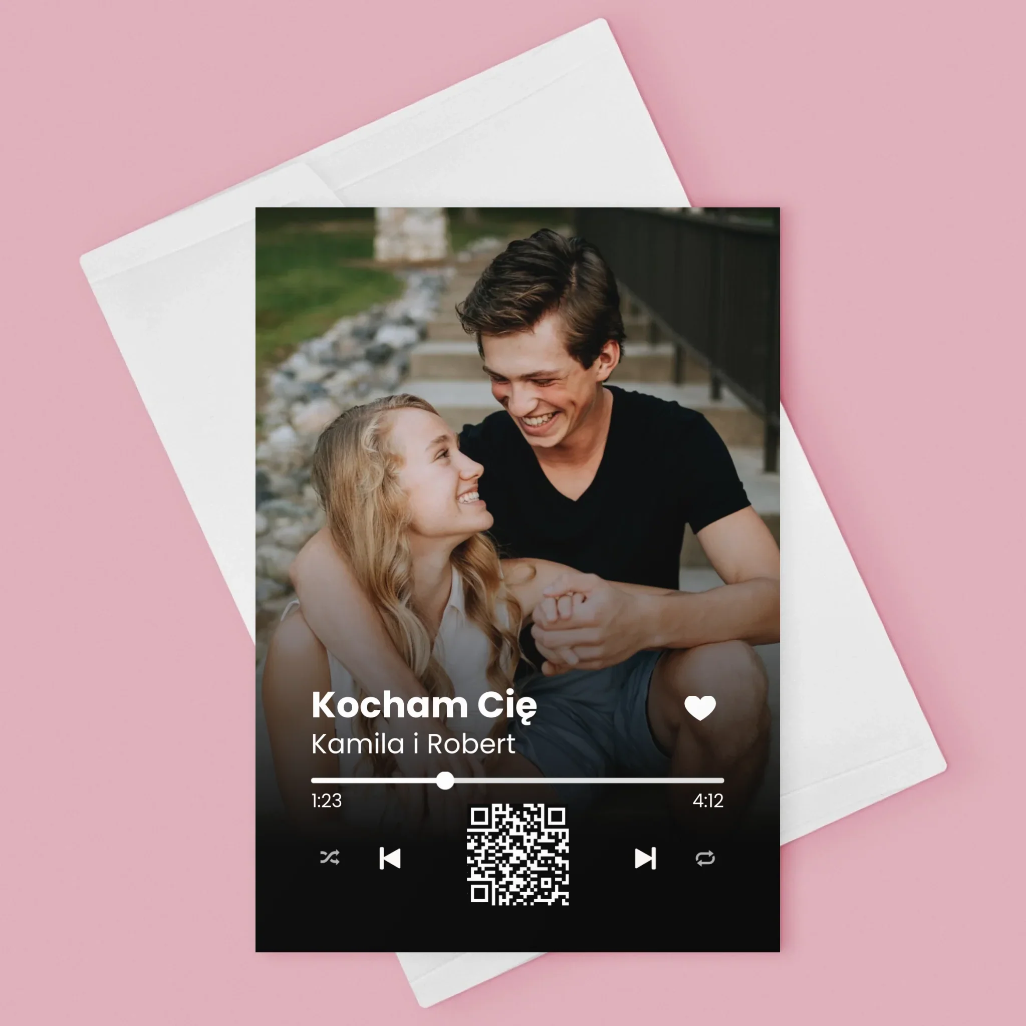 Zdjęcie i Podpis: Wasza Piosenka Kod Qr - Kartka z Życzeniami - Image 3