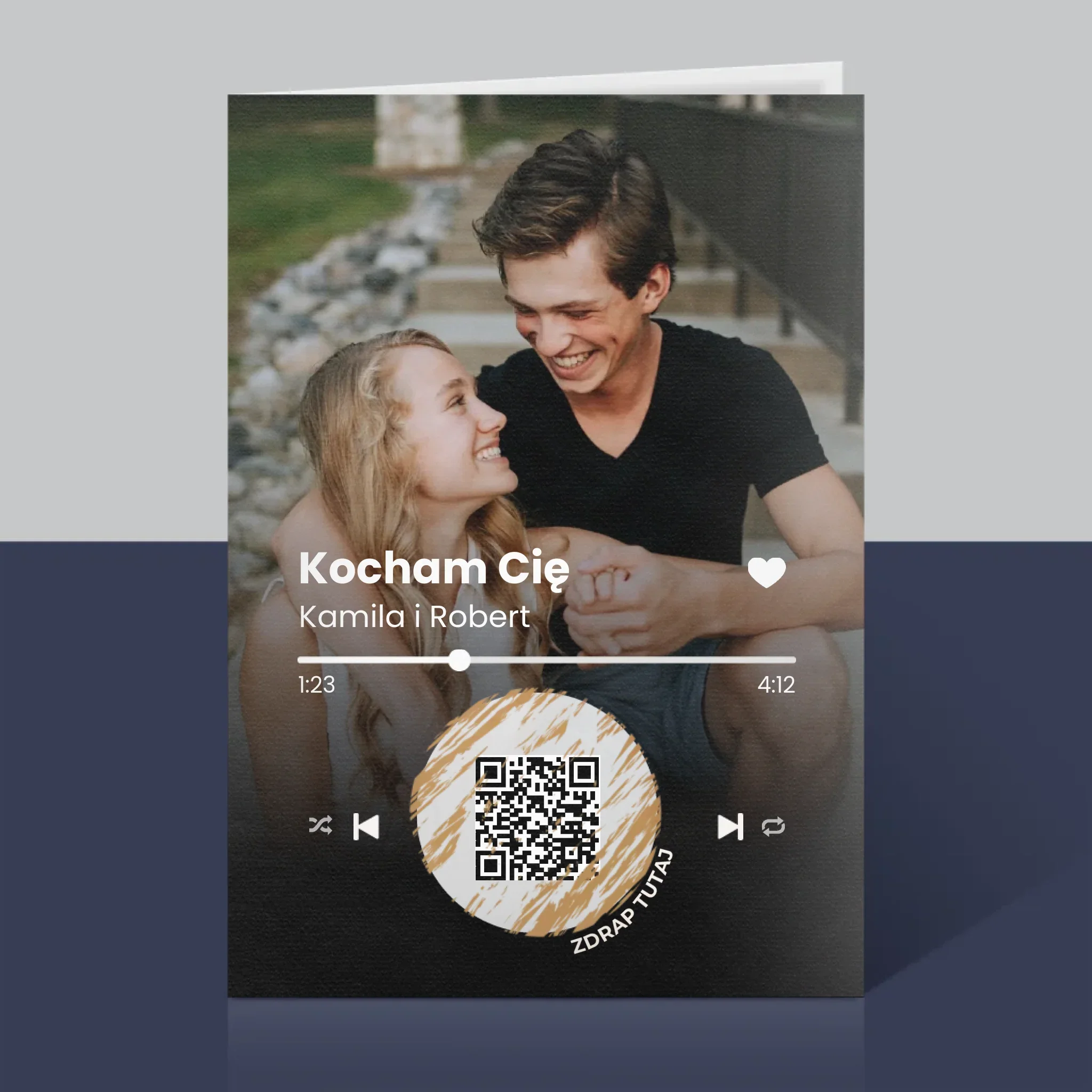 Zdjęcie i Podpis: Wasza Piosenka Kod Qr - Kartka z Życzeniami - Image 5