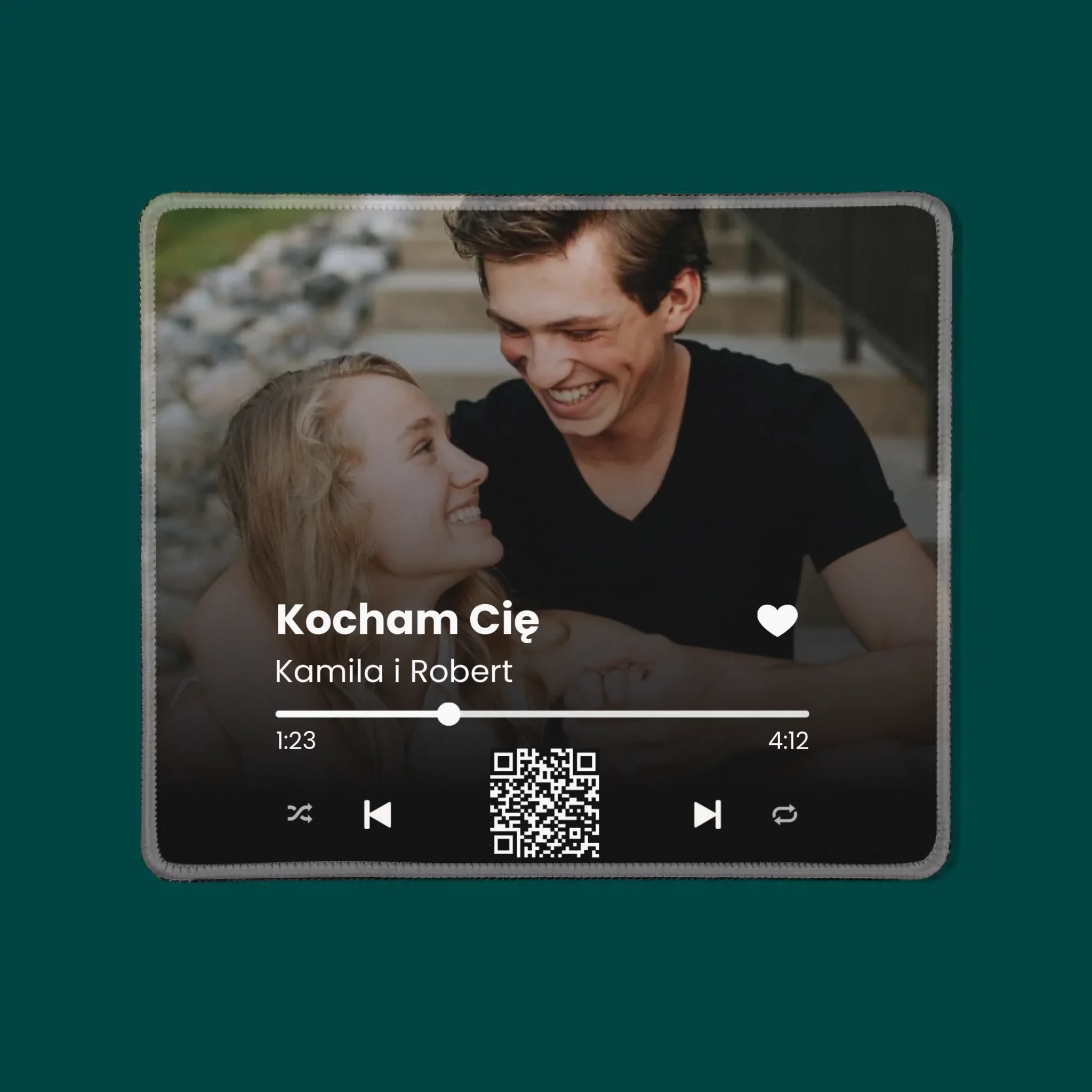 Zdjęcie i Podpis: Wasza Piosenka Kod Qr - Podkładka Pod Myszkę - Image 3