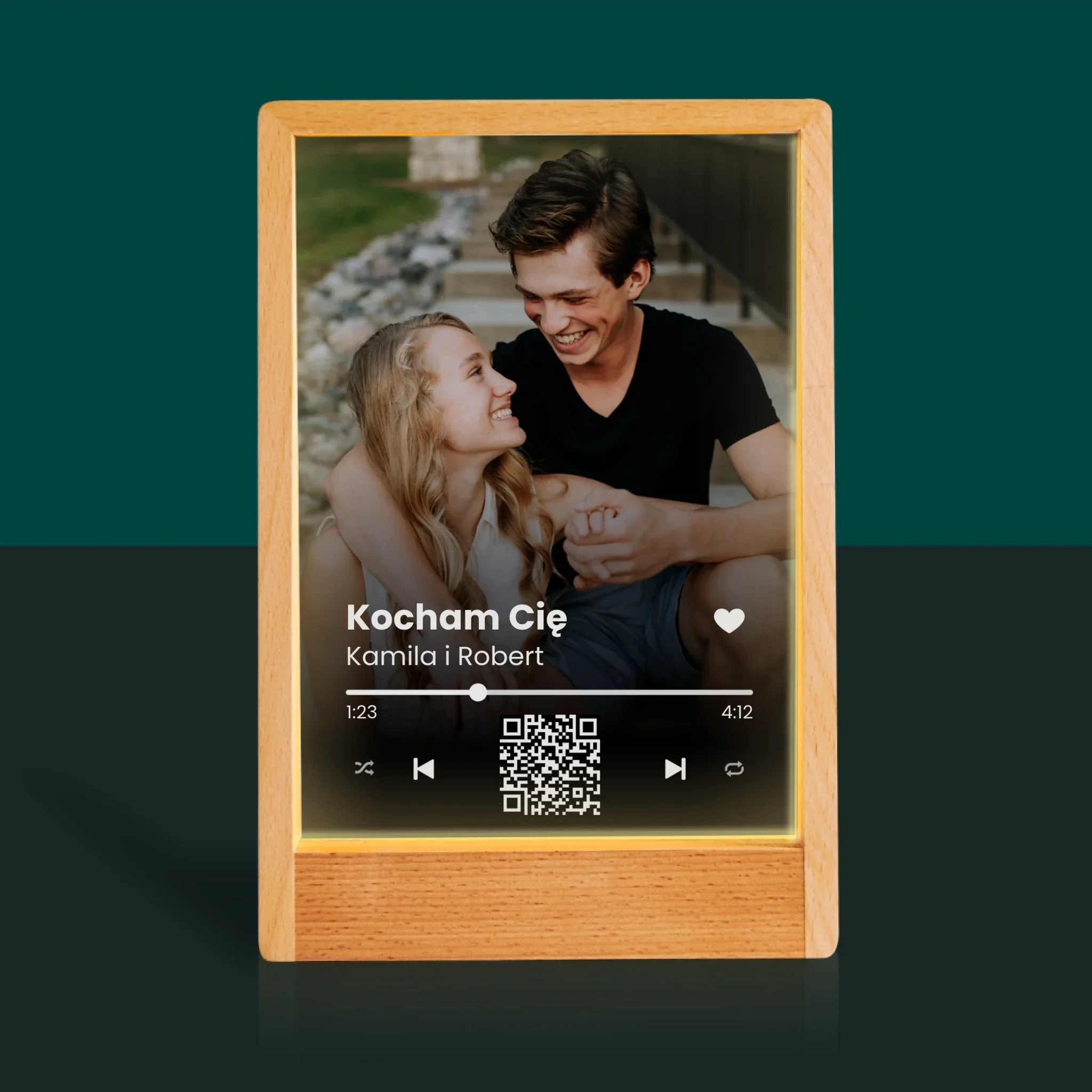 Zdjęcie i Podpis: Wasza Piosenka Kod Qr - Wydruk Na Szkle Akrylowym - Image 10