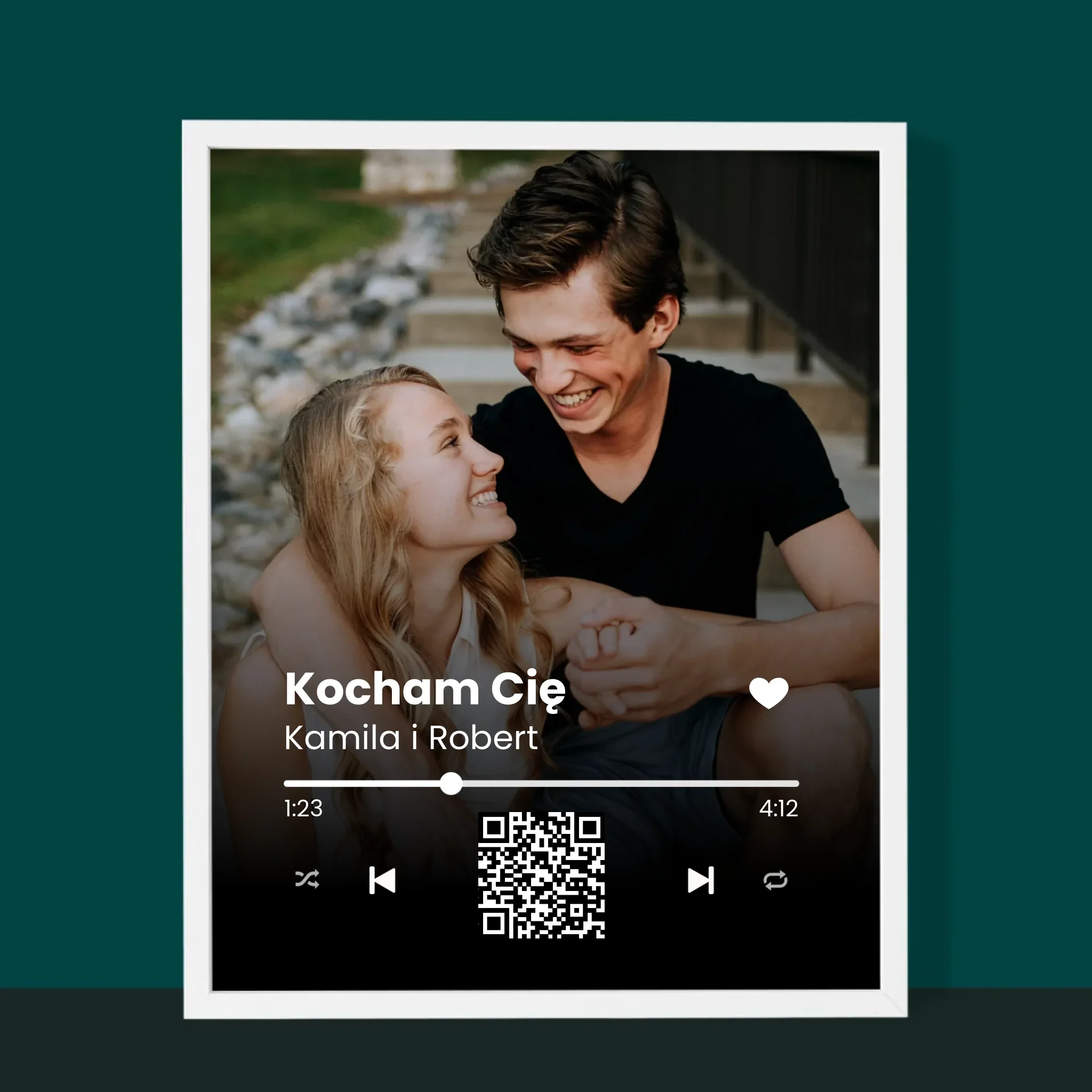 Zdjęcie i Podpis: Wasza Piosenka Kod Qr - Wydruk Obramowany - Image 10