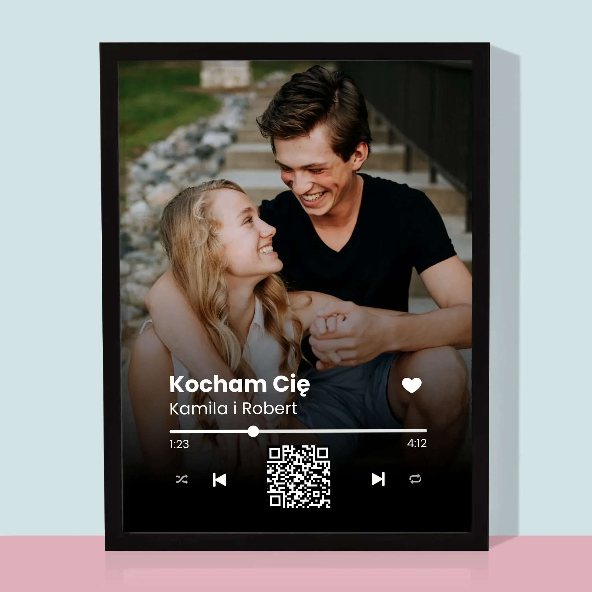 Zdjęcie i Podpis: Wasza Piosenka Kod Qr - Wydruk Obramowany - Image 5