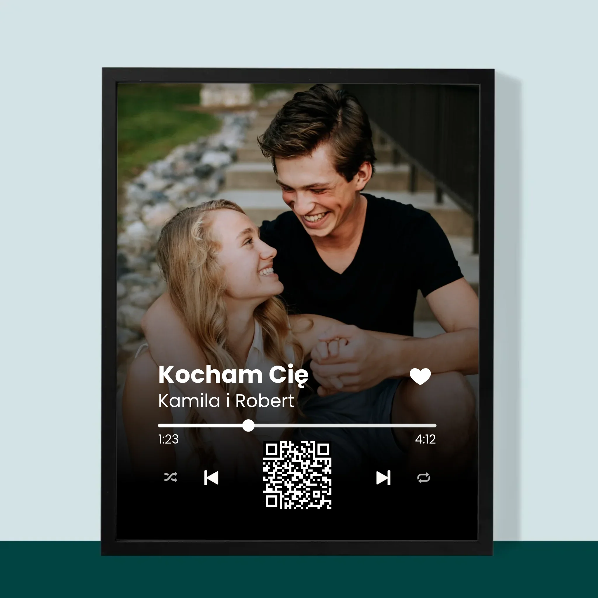 Zdjęcie i Podpis: Wasza Piosenka Kod Qr - Wydruk Obramowany - Image 9