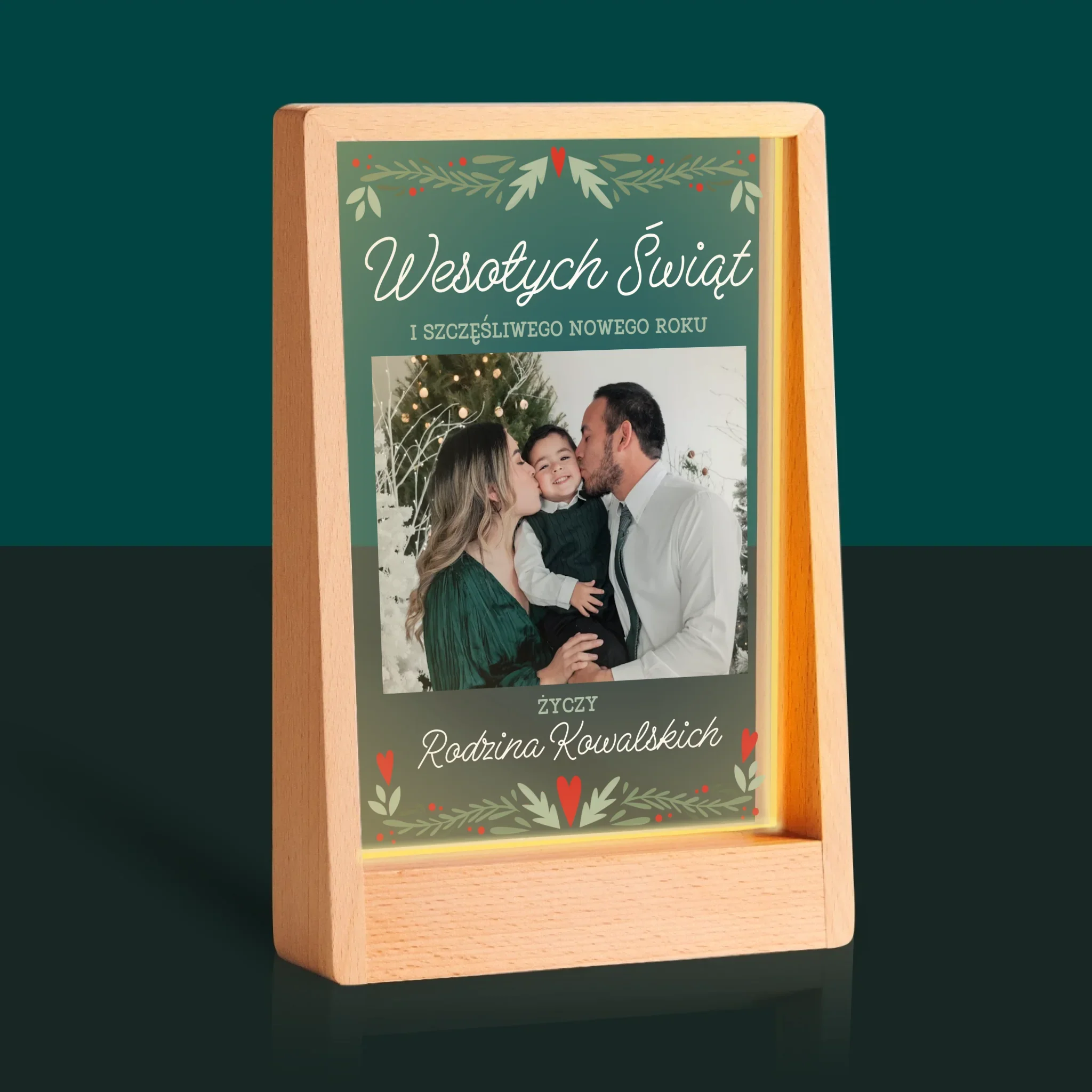 Zdjęcie I Podpis: Wesołych Świąt Elegant - Wydruk Na Szkle Akrylowym - Image 9