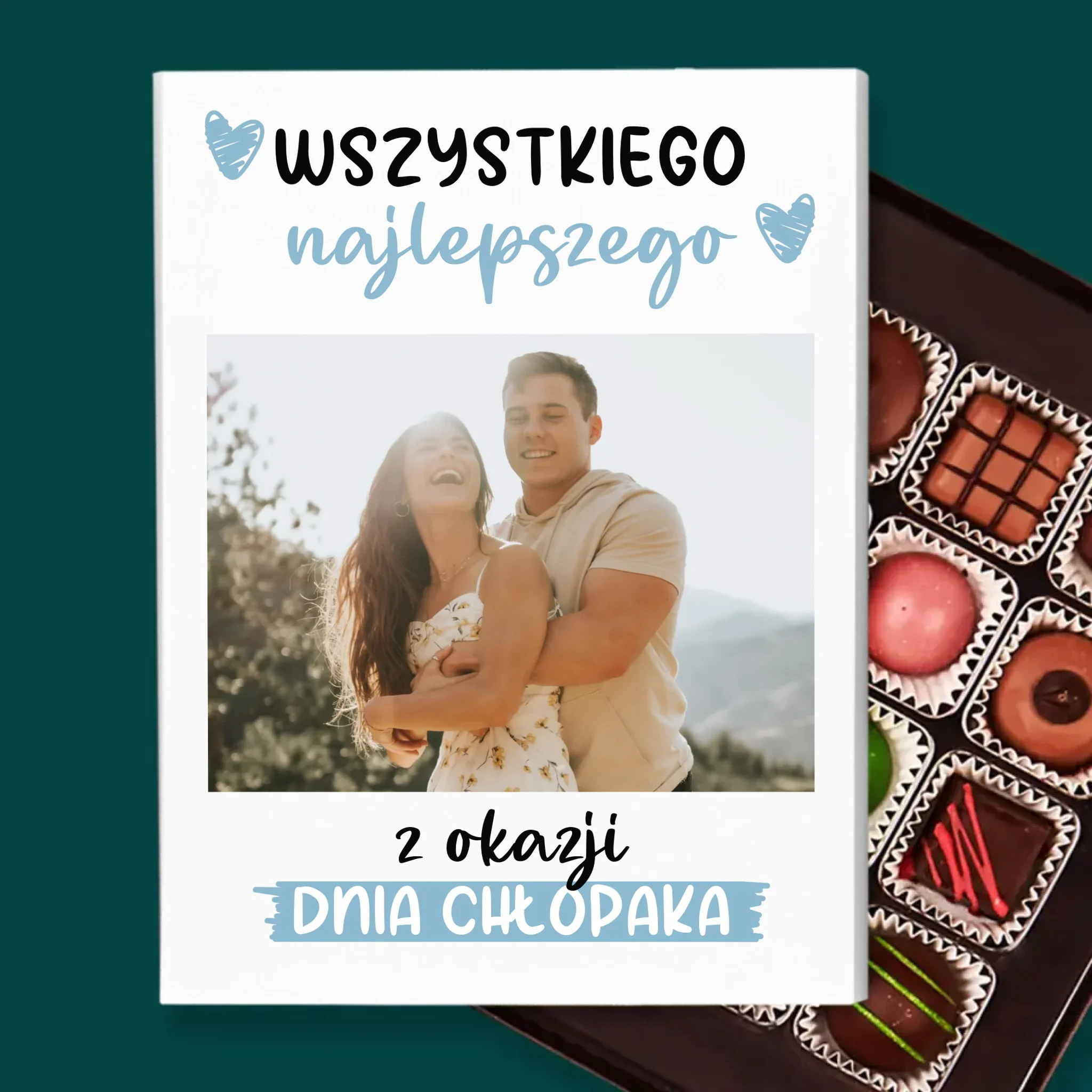 Zdjęcie I Podpis: Wszystkiego Najlepszego Z Okazji Dnia Chłopaka - Personalizowane Praliny - Image 2