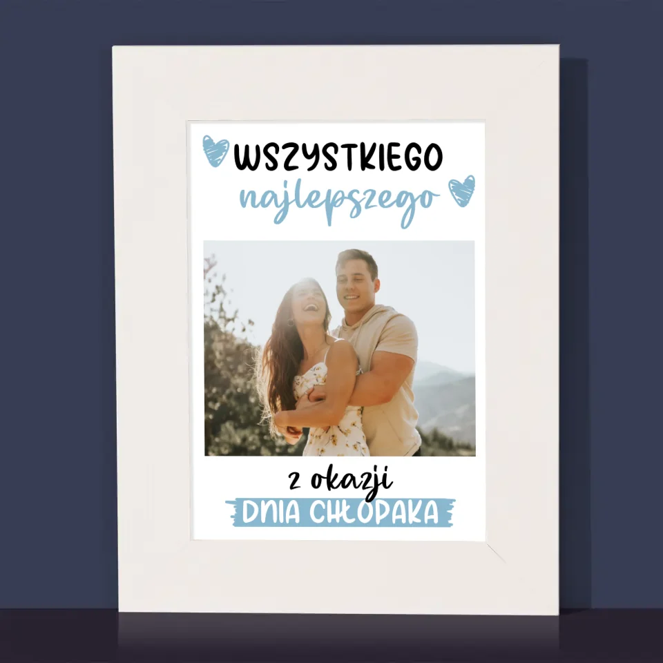 Zdjęcie I Podpis: Wszystkiego Najlepszego Z Okazji Dnia Chłopaka - Ramka Na Zdjęcie - Image 2