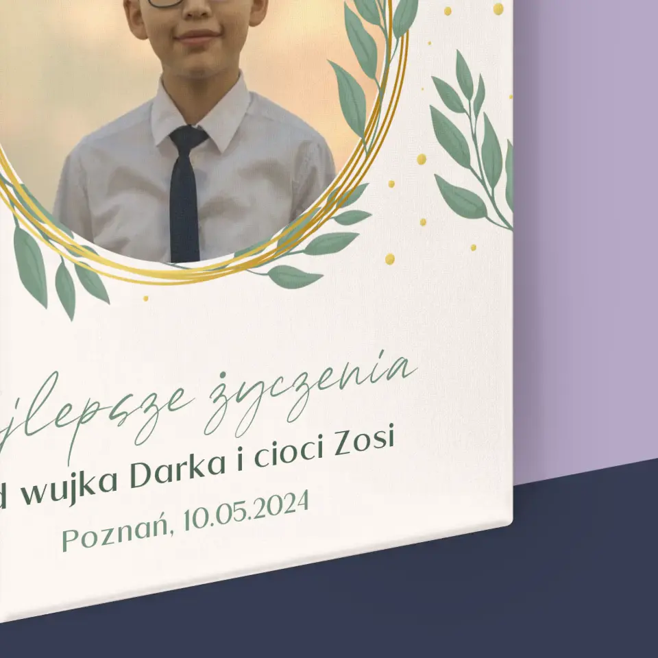 Zdjęcie i Podpis: Z Okazji Pierwszej Komunii Świętej - Wydruk Obramowany - Image 16