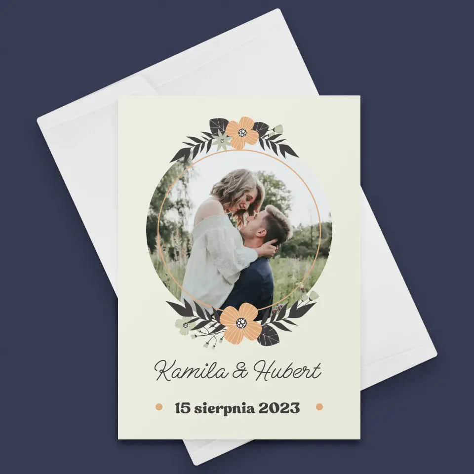 Zdjęcie i Podpis: Zakochani - Kartka z Życzeniami - Image 3