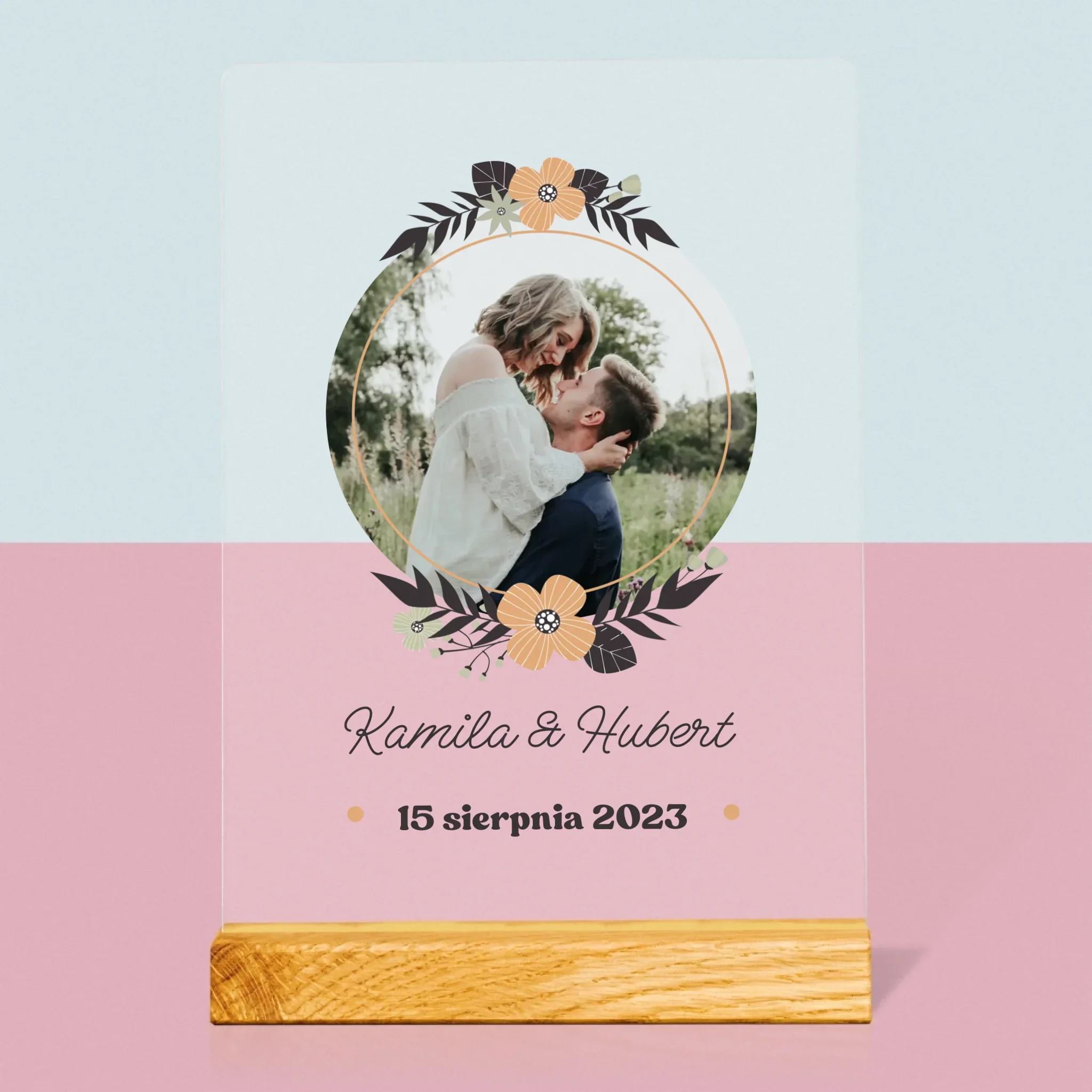 Zdjęcie i Podpis: Zakochani - Wydruk Na Szkle Akrylowym - Image 3