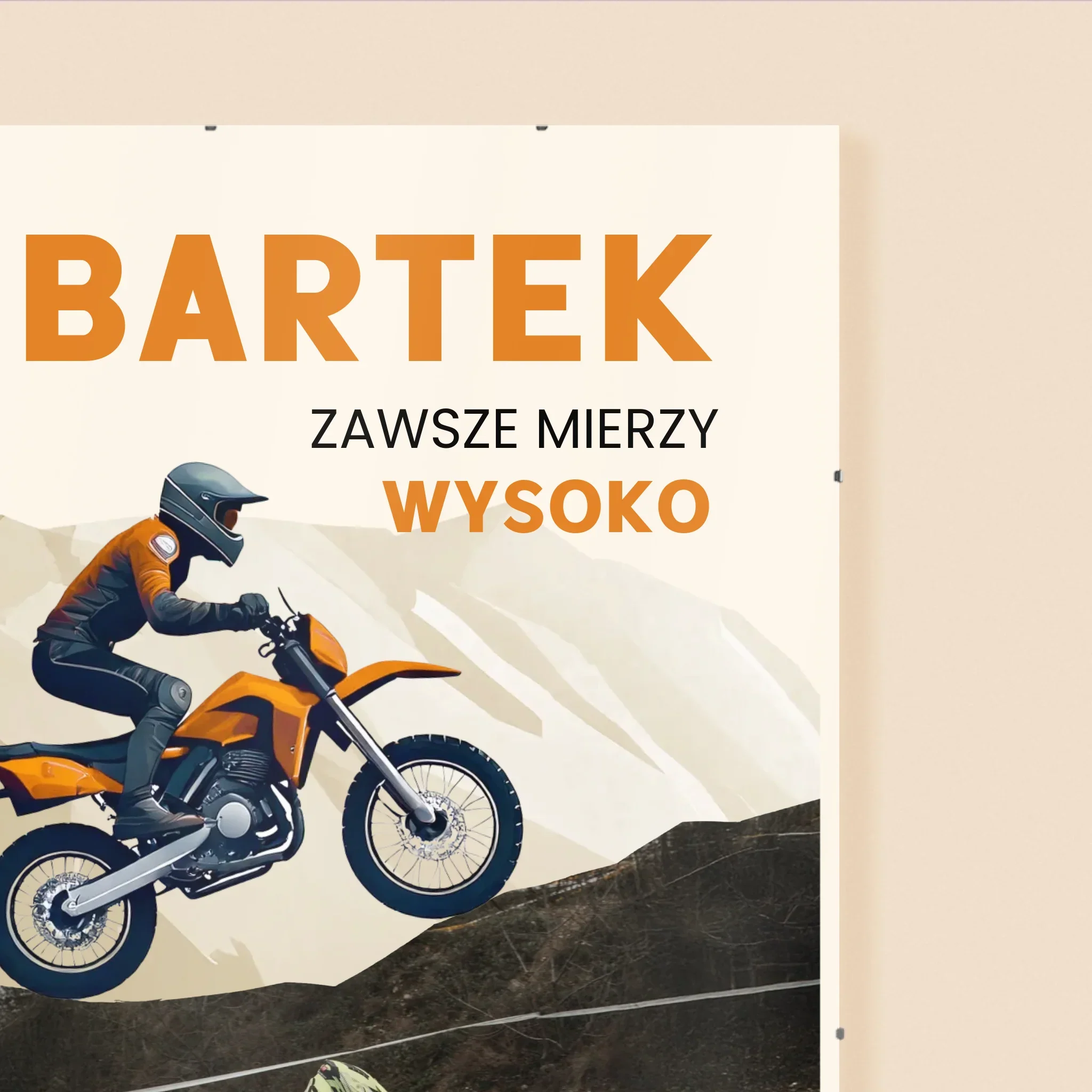 Zdjęcie I Podpis: Zawsze Mierzy Wysoko - Personalizowany Plakat - Image 3