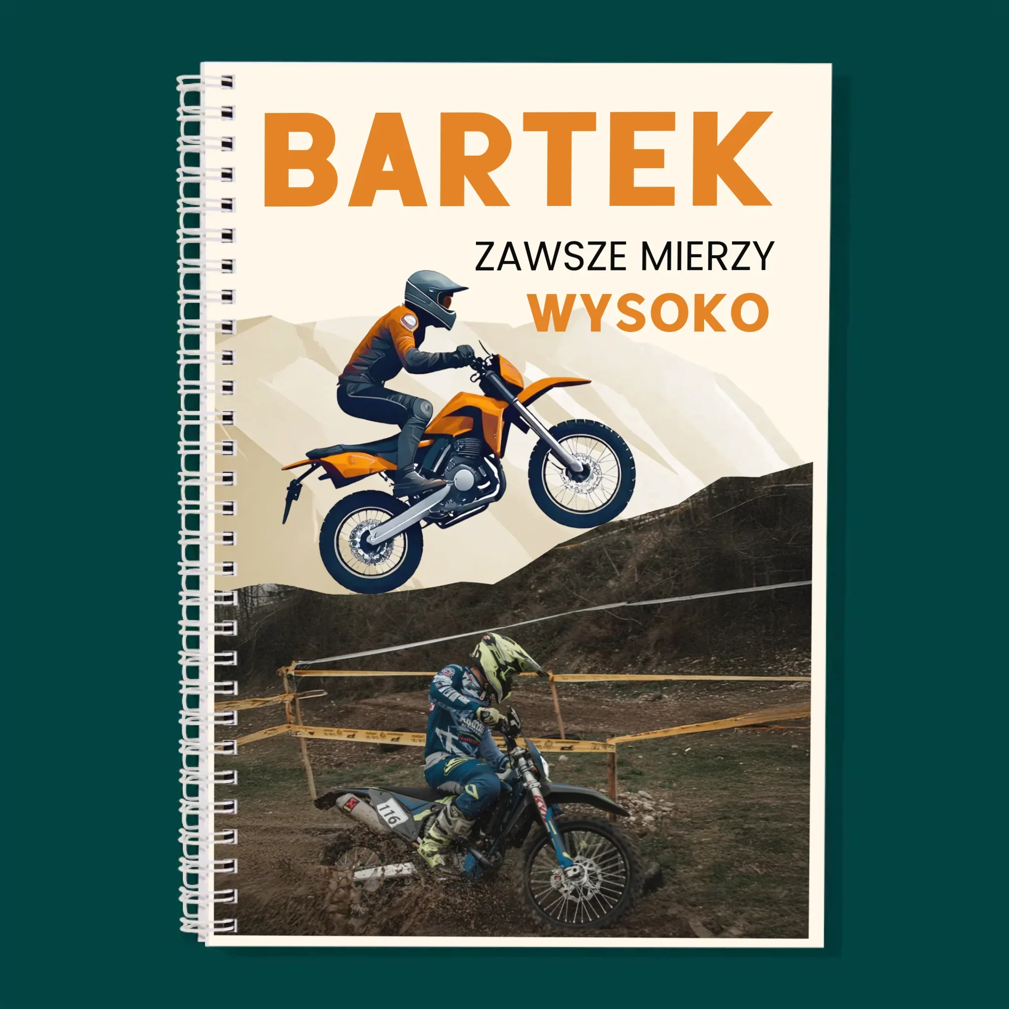 Zdjęcie I Podpis: Zawsze Mierzy Wysoko - Planer Dzienny z Nadrukiem - Image 3