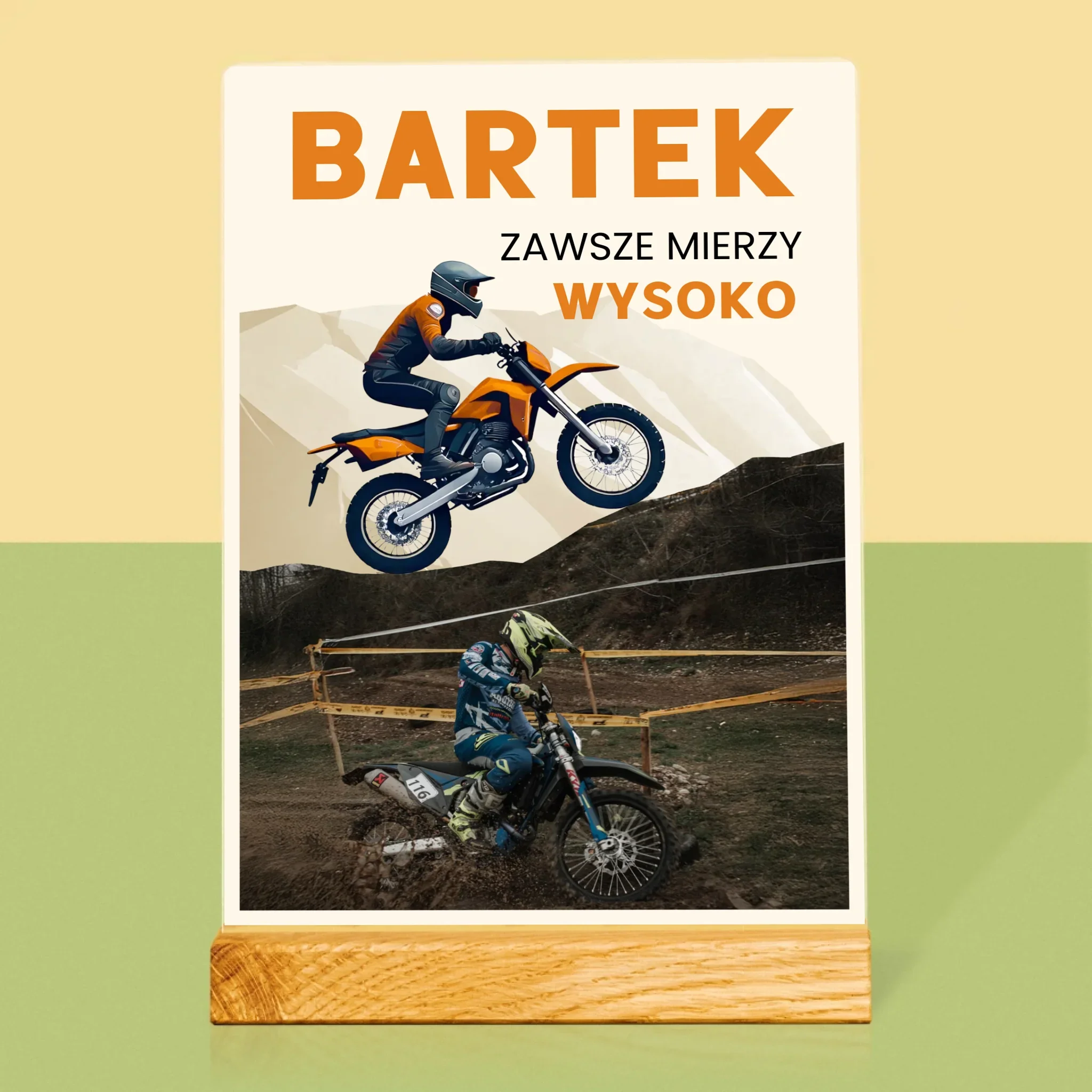 Zdjęcie I Podpis: Zawsze Mierzy Wysoko - Wydruk Na Szkle Akrylowym - Image 3