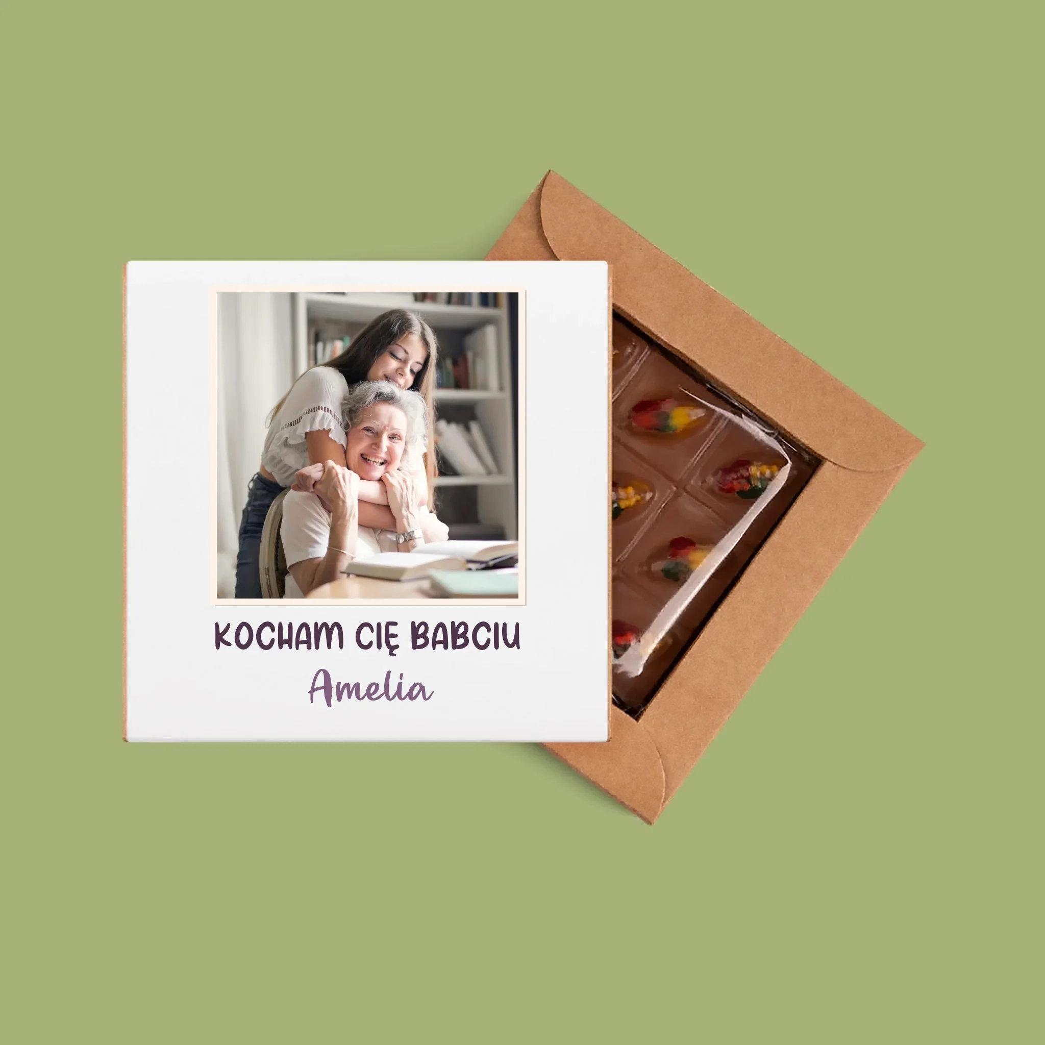 Zdjęcie I Podpis: Dla Babci - Dubajska Czekolada