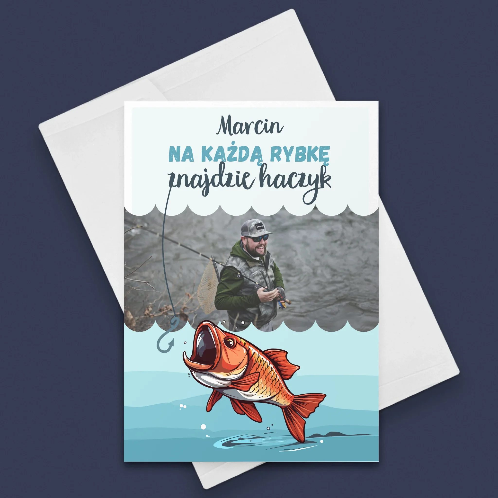Zdjęcie i Podpis: Znajdzie Haczyk - Kartka z Życzeniami - Image 3