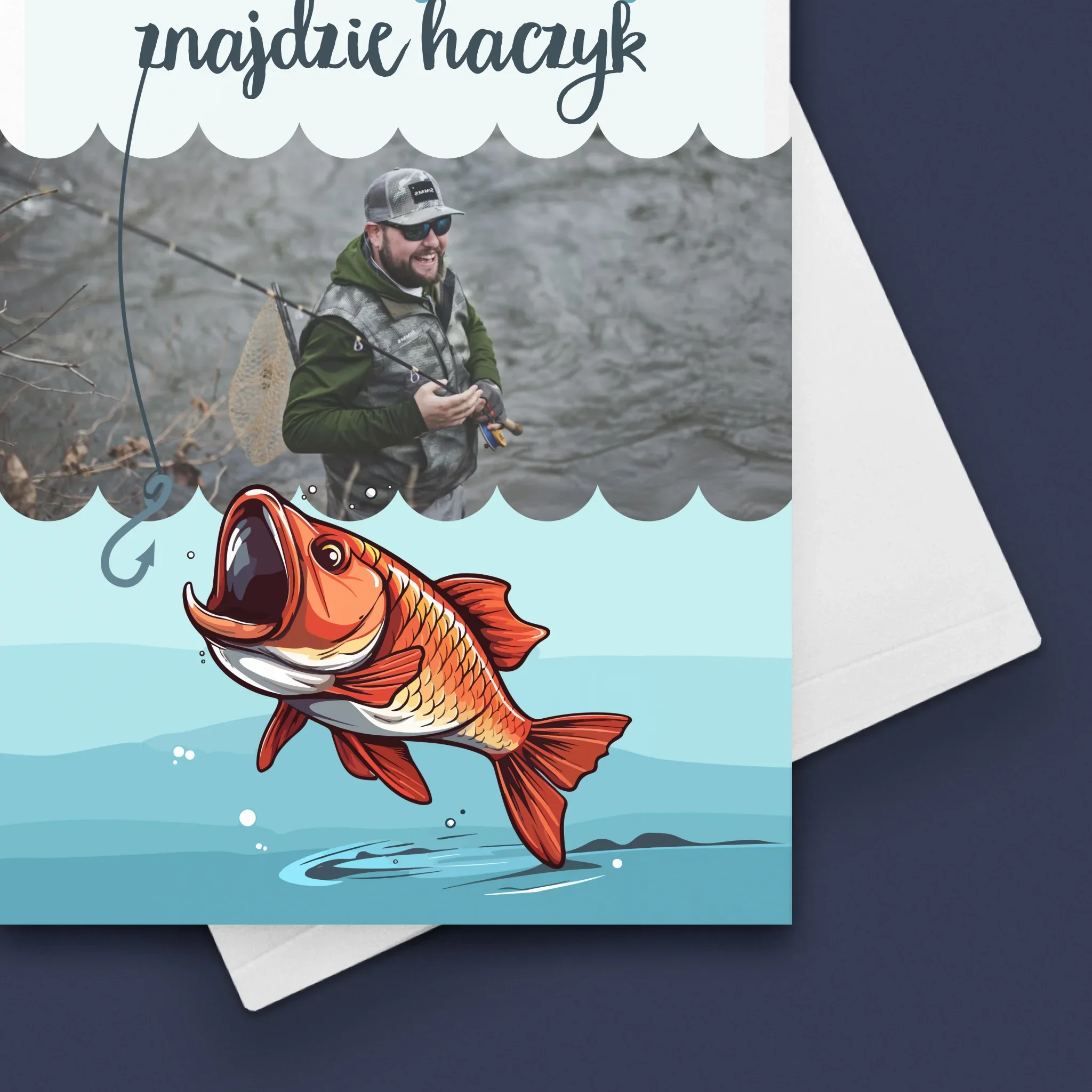 Zdjęcie i Podpis: Znajdzie Haczyk - Kartka z Życzeniami - Image 4