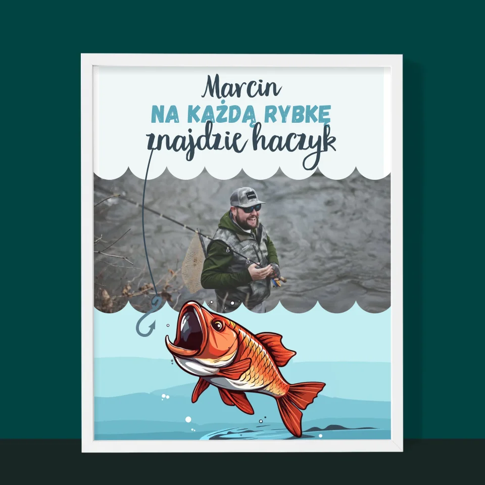 Zdjęcie i Podpis: Znajdzie Haczyk - Wydruk Obramowany - Image 10