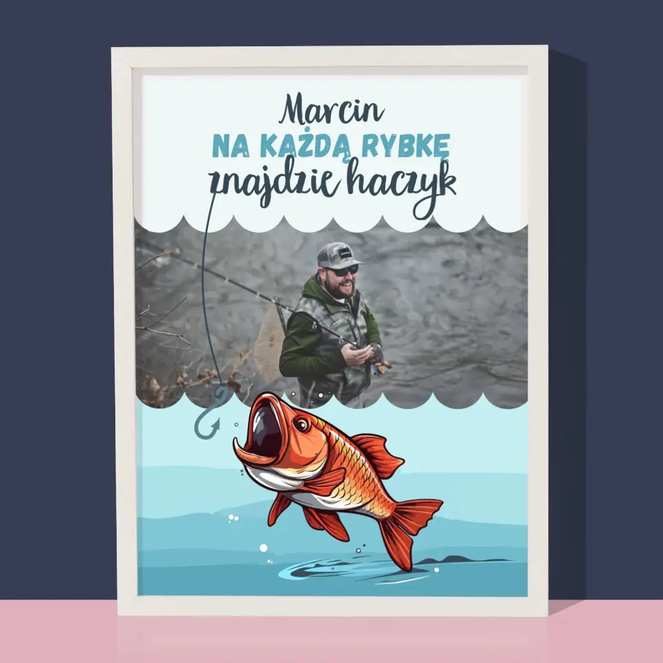 Zdjęcie i Podpis: Znajdzie Haczyk - Wydruk Obramowany - Image 8