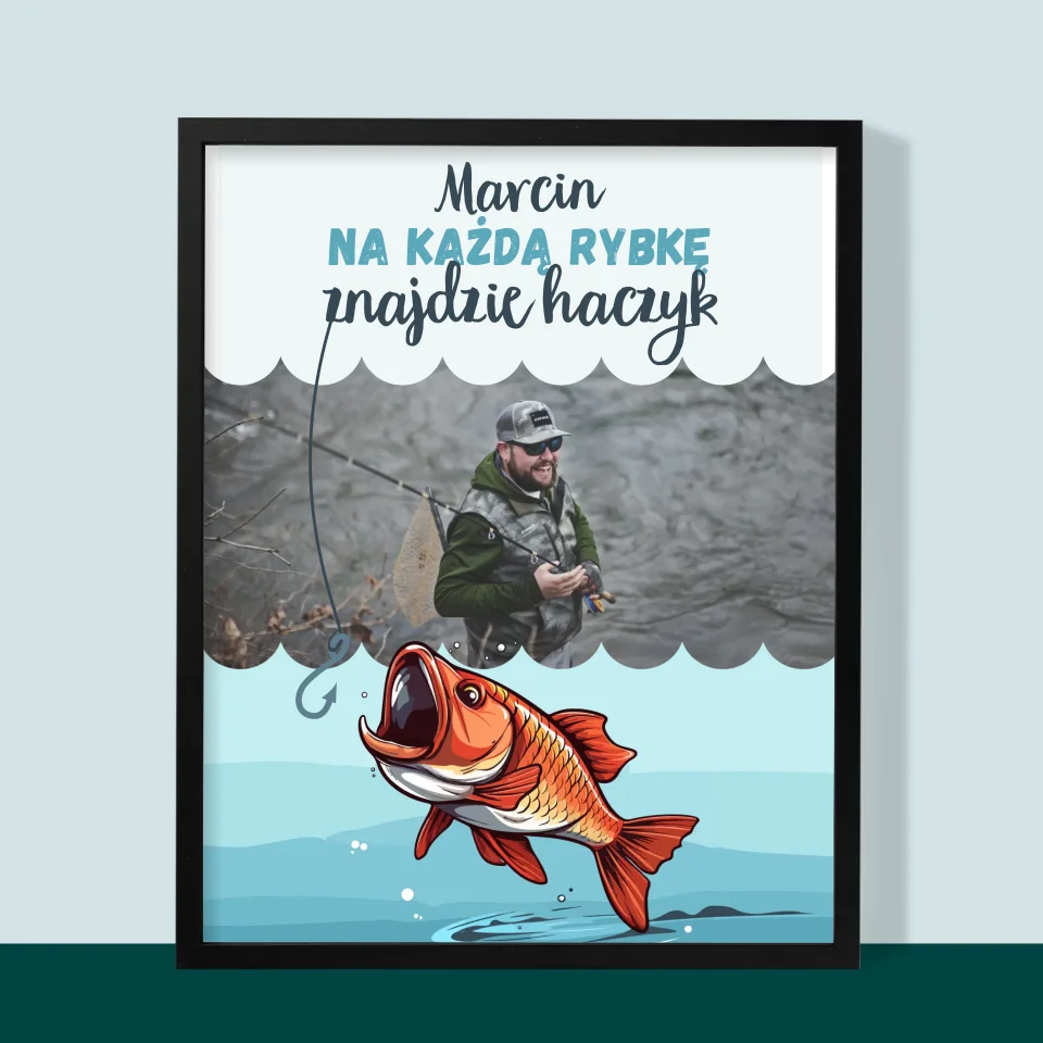 Zdjęcie i Podpis: Znajdzie Haczyk - Wydruk Obramowany - Image 9