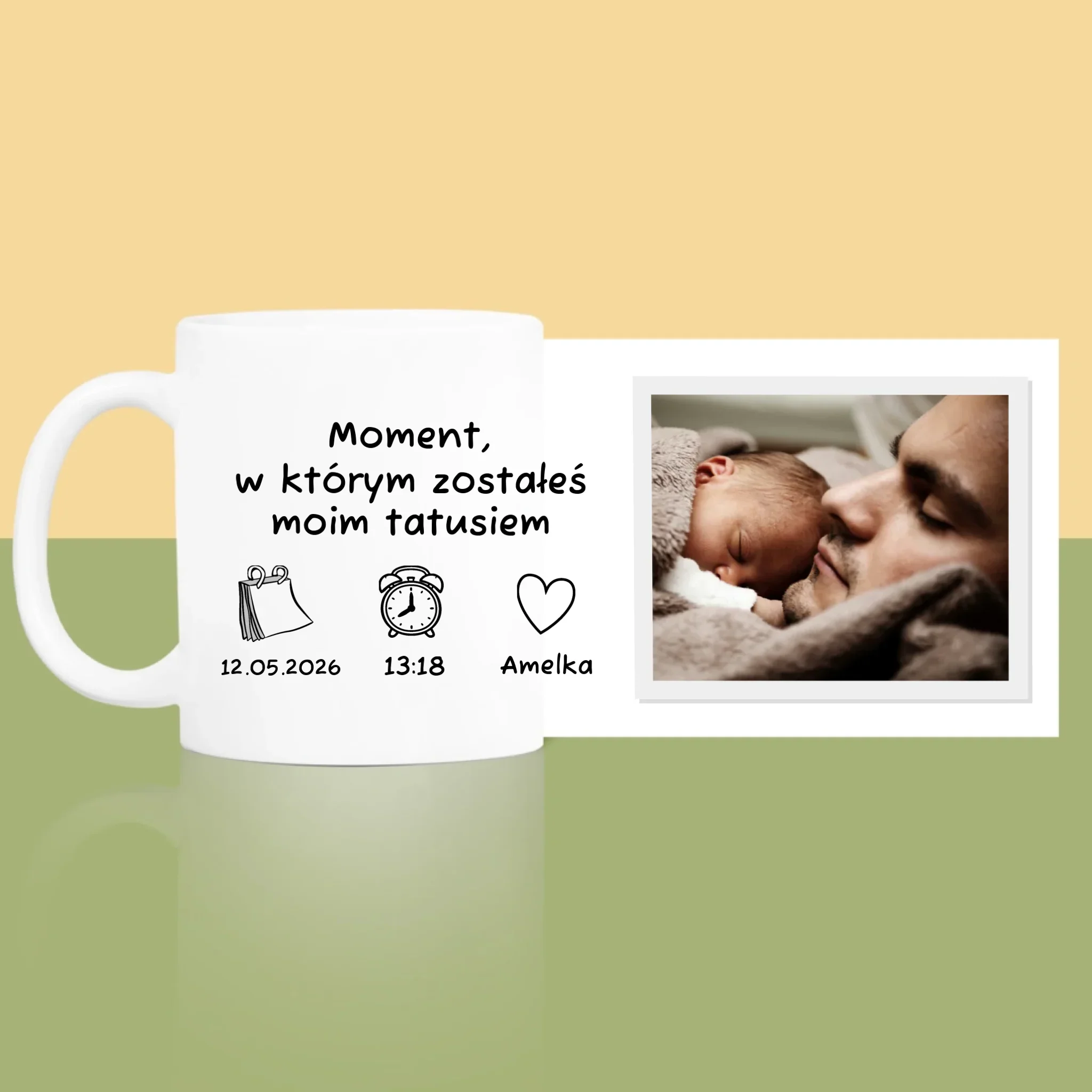 Zdjęcie i Podpis: Zostałeś Tatusiem - Kubek z Nadrukiem - Image 3