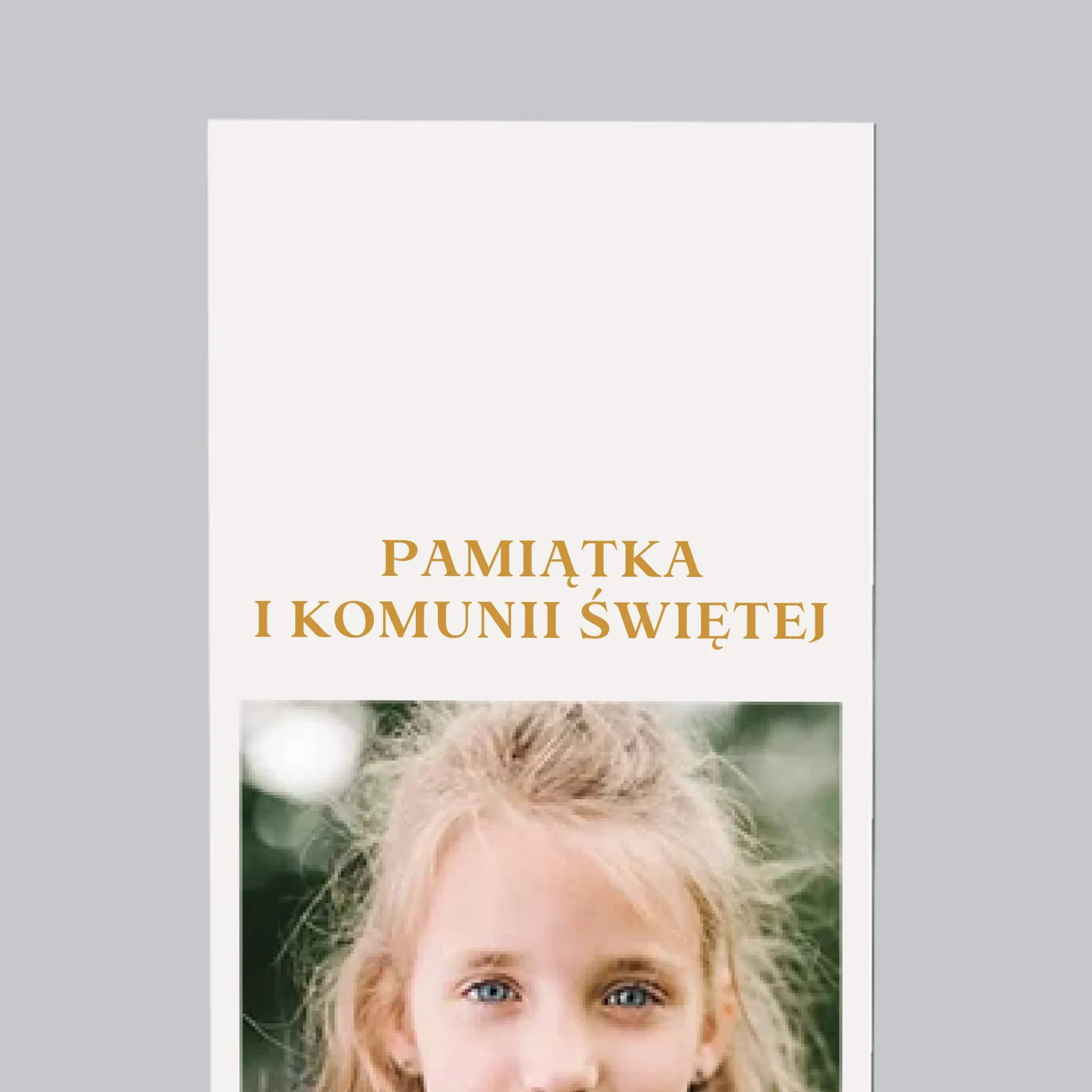 Zdjęcie i Podpis: Życzenia z Okazji Pierwszej Komunii Świętej - Magnes Na Lodówkę - Image 3