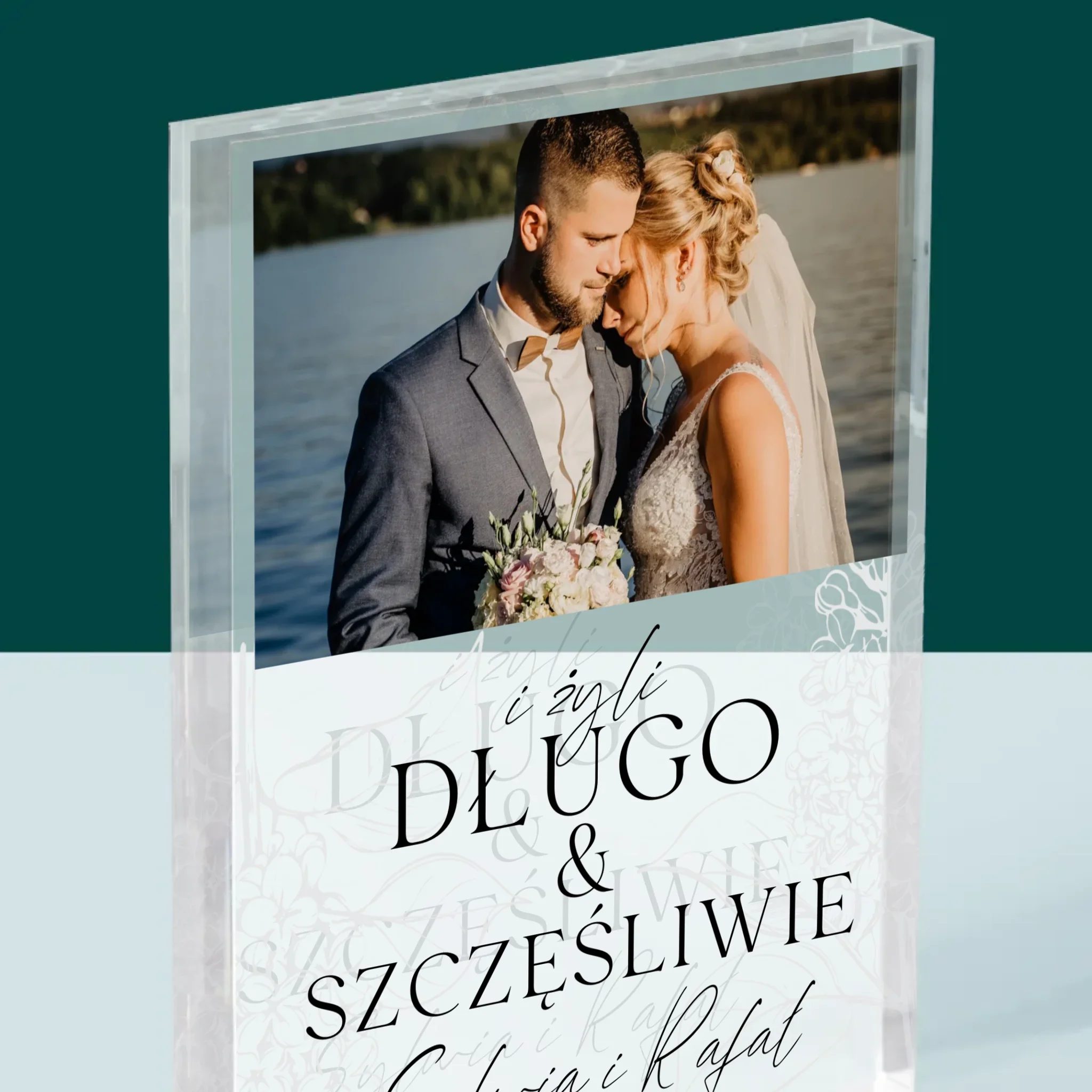 Zdjęcie i Podpis: Żyli Długo i Szczęśliwie - Blok Akrylowy - Image 2