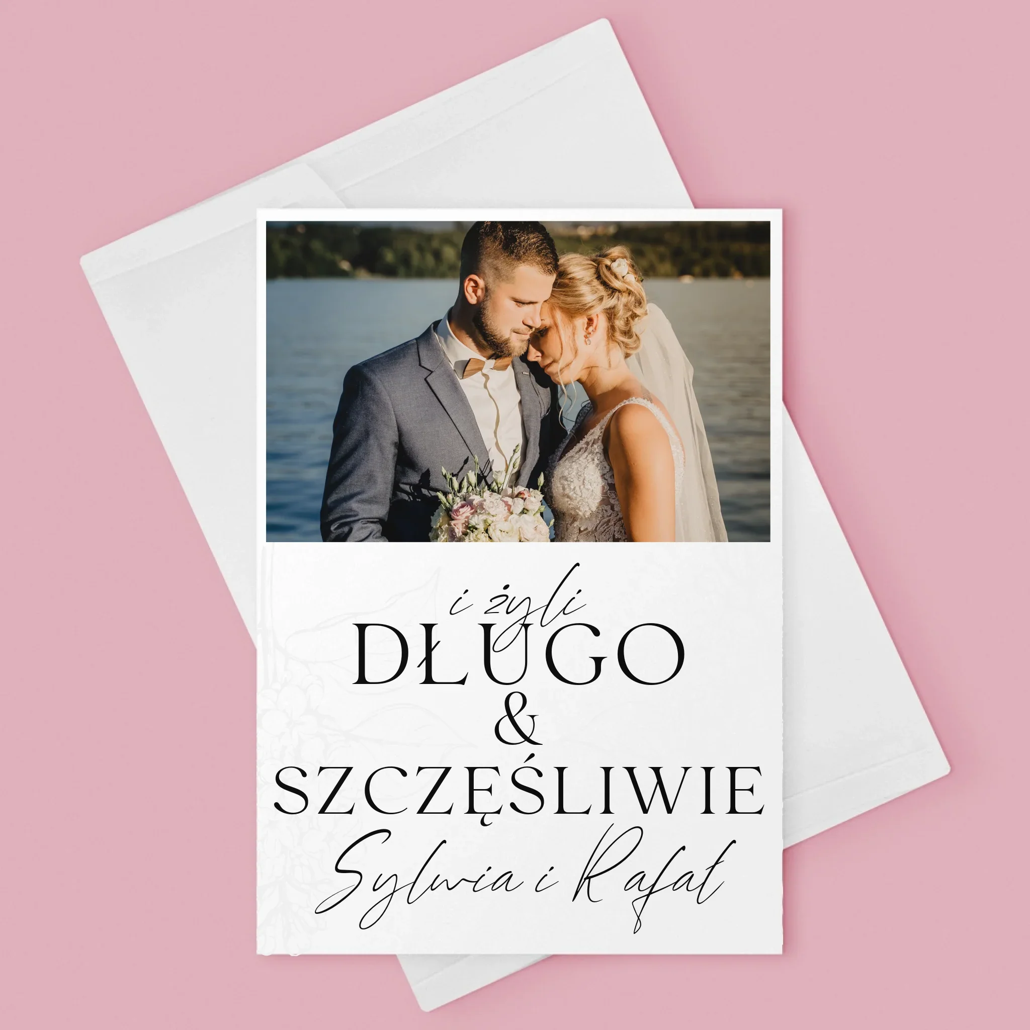 Zdjęcie i Podpis: Żyli Długo i Szczęśliwie - Kartka z Życzeniami - Image 3