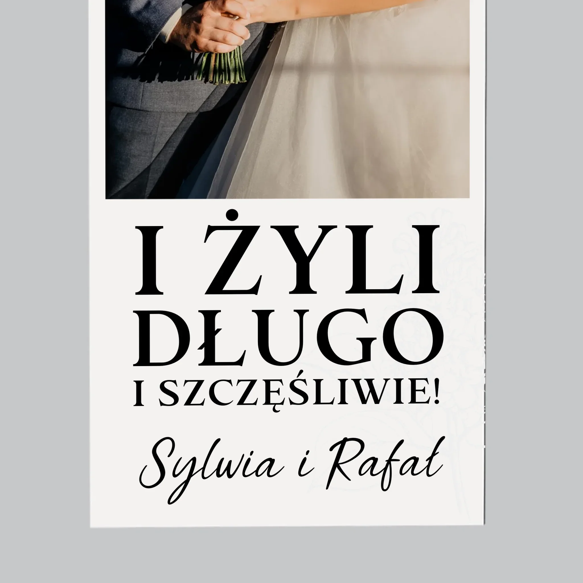 Zdjęcie i Podpis: Żyli Długo i Szczęśliwie - Magnes Na Lodówkę - Image 4