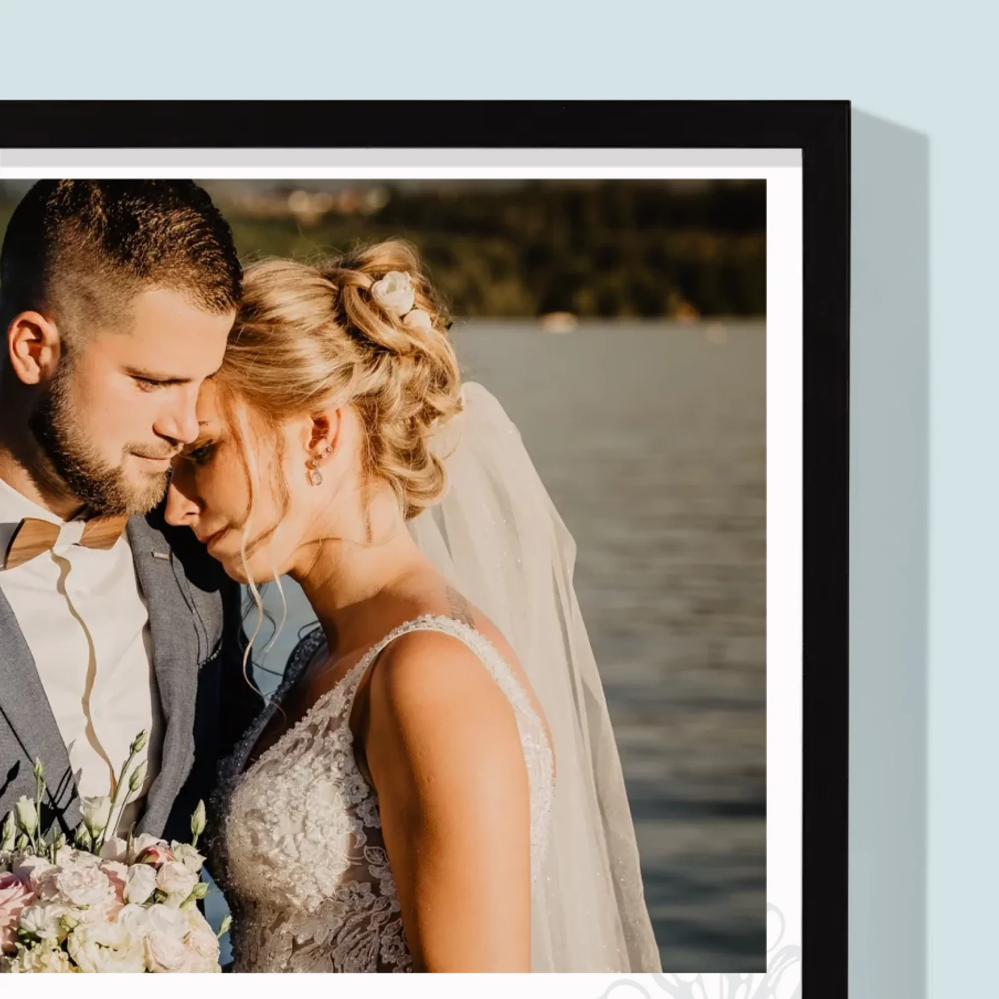 Zdjęcie i Podpis: Żyli Długo i Szczęśliwie - Wydruk Obramowany - Image 2