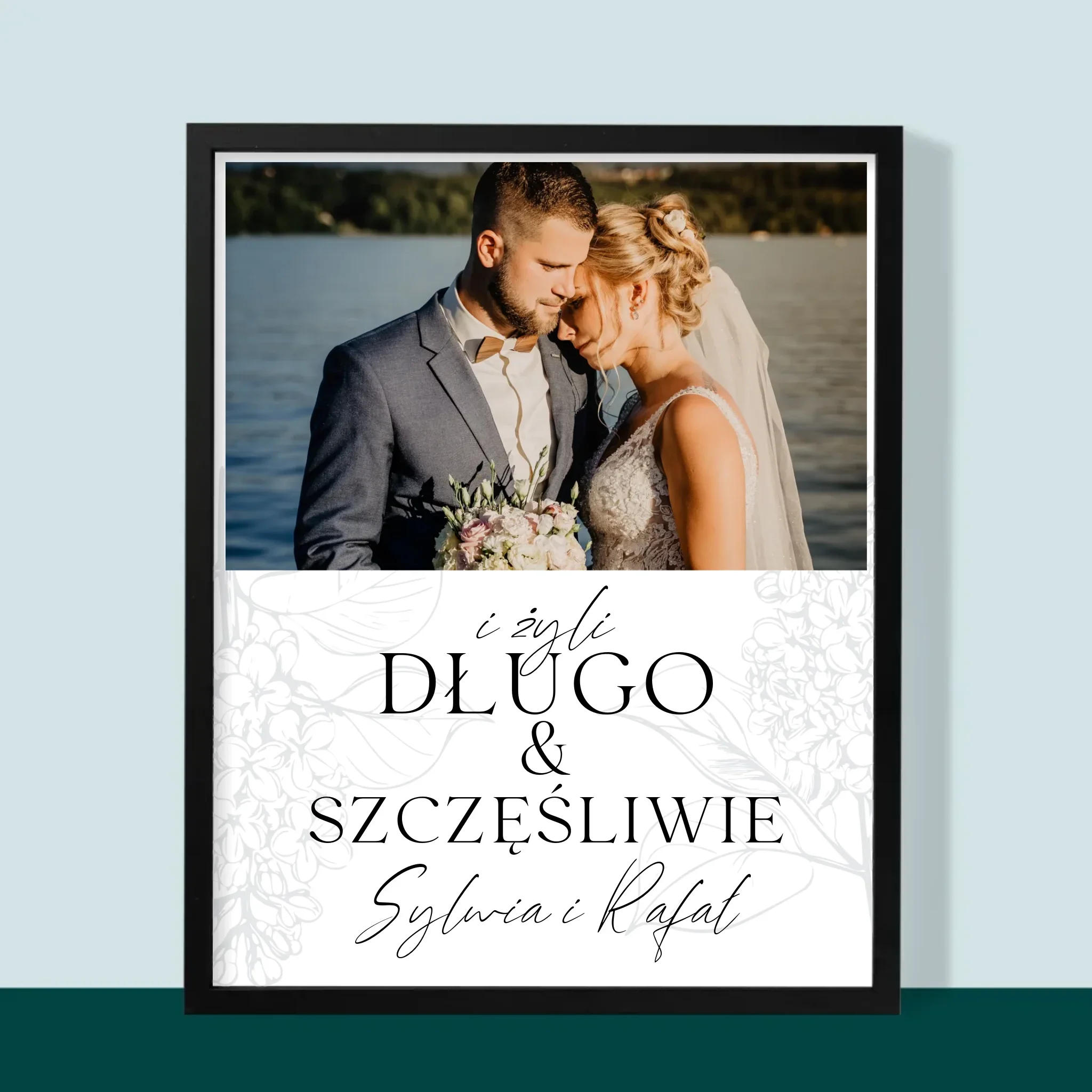 Zdjęcie i Podpis: Żyli Długo i Szczęśliwie - Wydruk Obramowany - Image 5