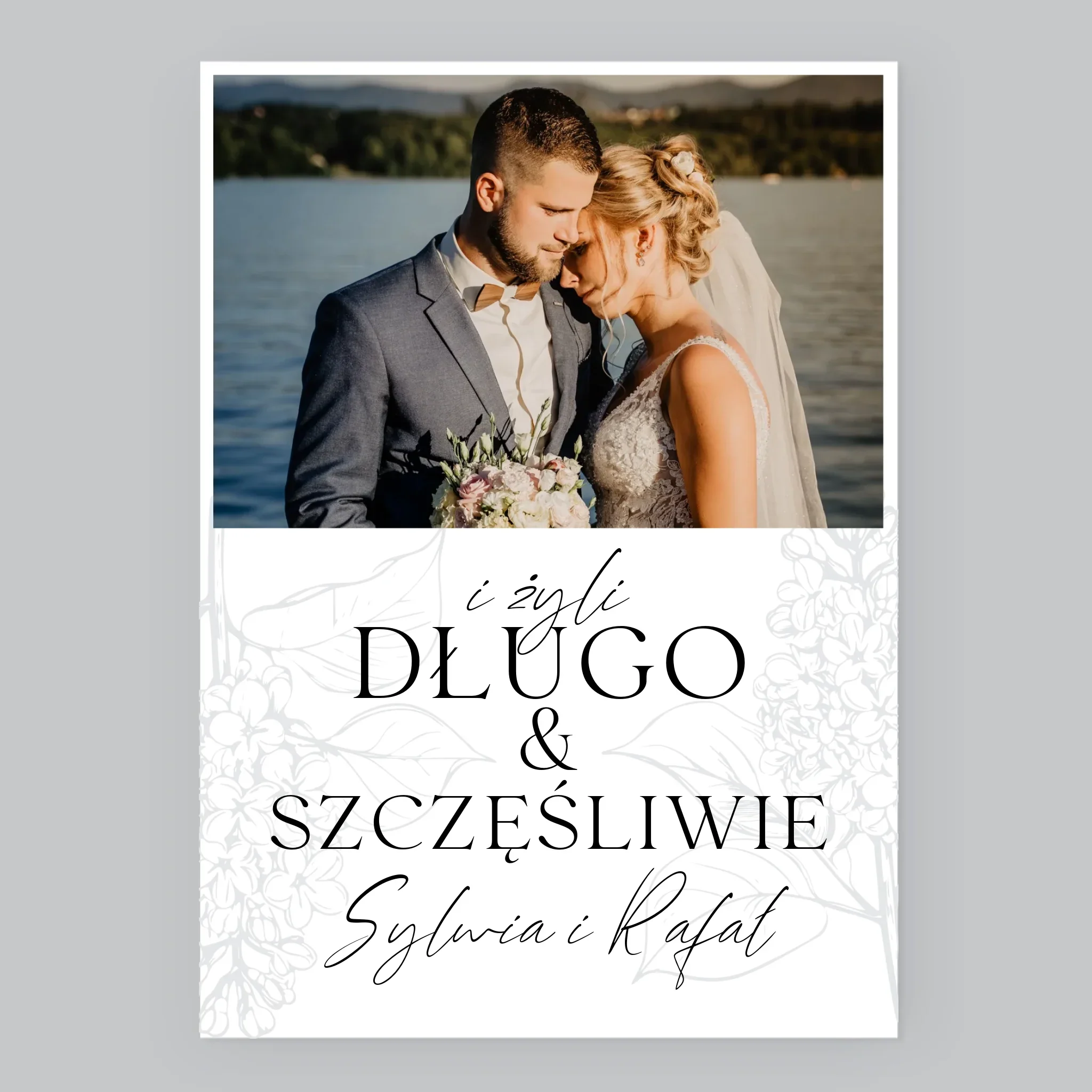 Zdjęcie i Podpis: Żyli Długo i Szczęśliwie - Wydruk Obramowany - Image 8