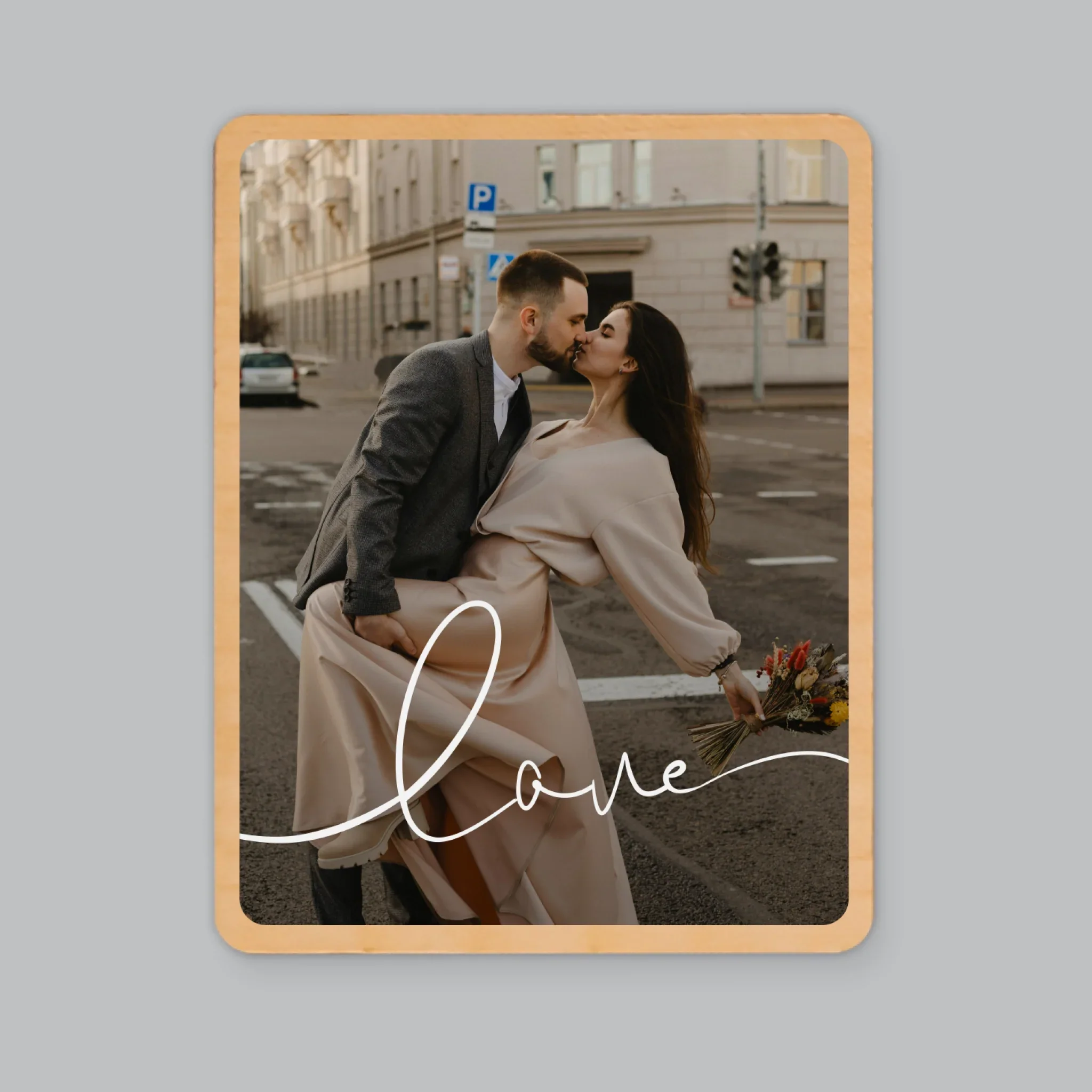Zdjęcie: Love Napis - Magnes Drewniany